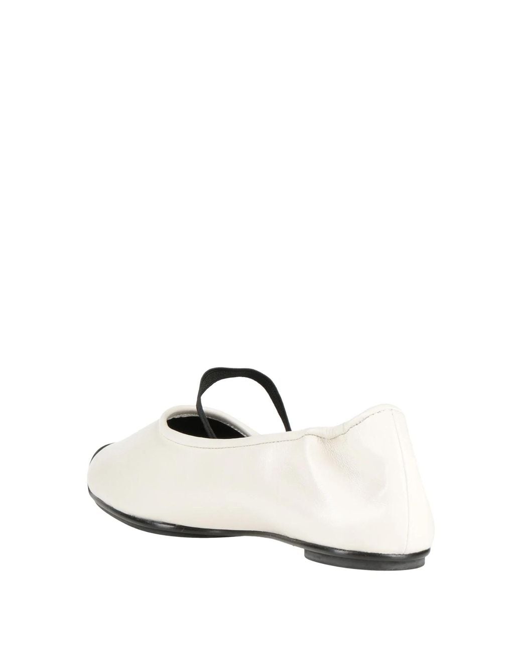 Tory Burch White Simple Leather Mary Jane Shoes