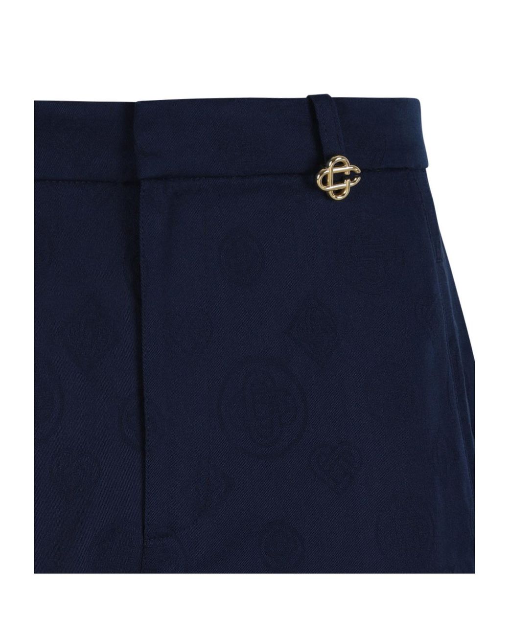 Casablanca Blue Letter-Patterned Shorts for men