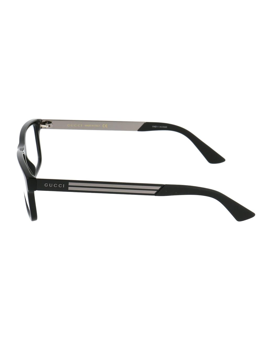 Gucci White Eyewear Square Frame Glasses for men