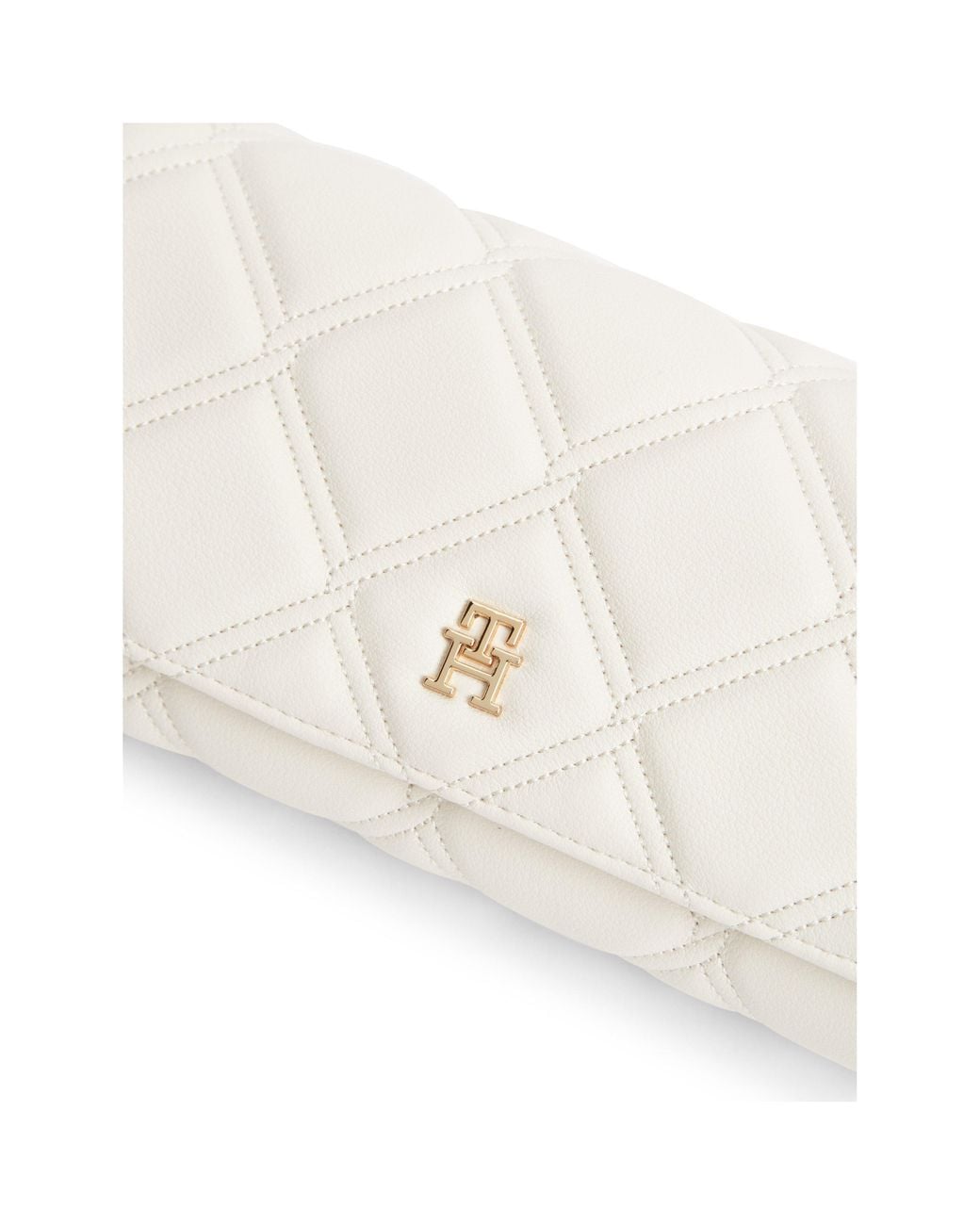 Tommy Hilfiger Diamond-Pattern Long-Chain Bag in White | Lyst UK