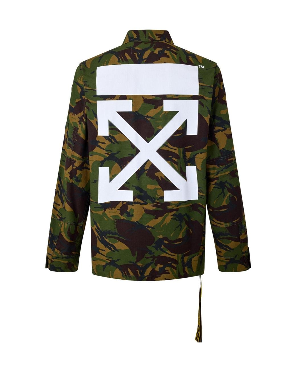 Off-White c/o Virgil Abloh Green Camo Jacket Sn99 for men
