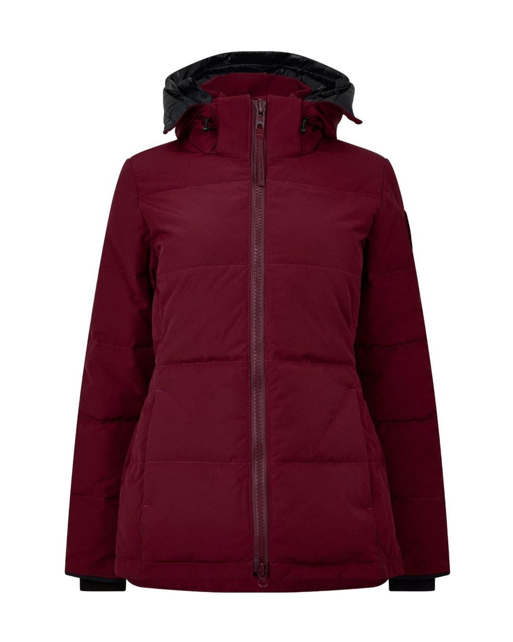 Canada Goose Red Hooded Quilted Jacket