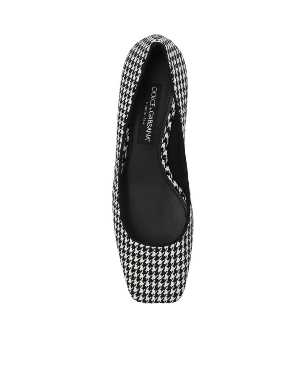 Dolce & Gabbana Multicolor Houndstooth Square-Toe Pumps