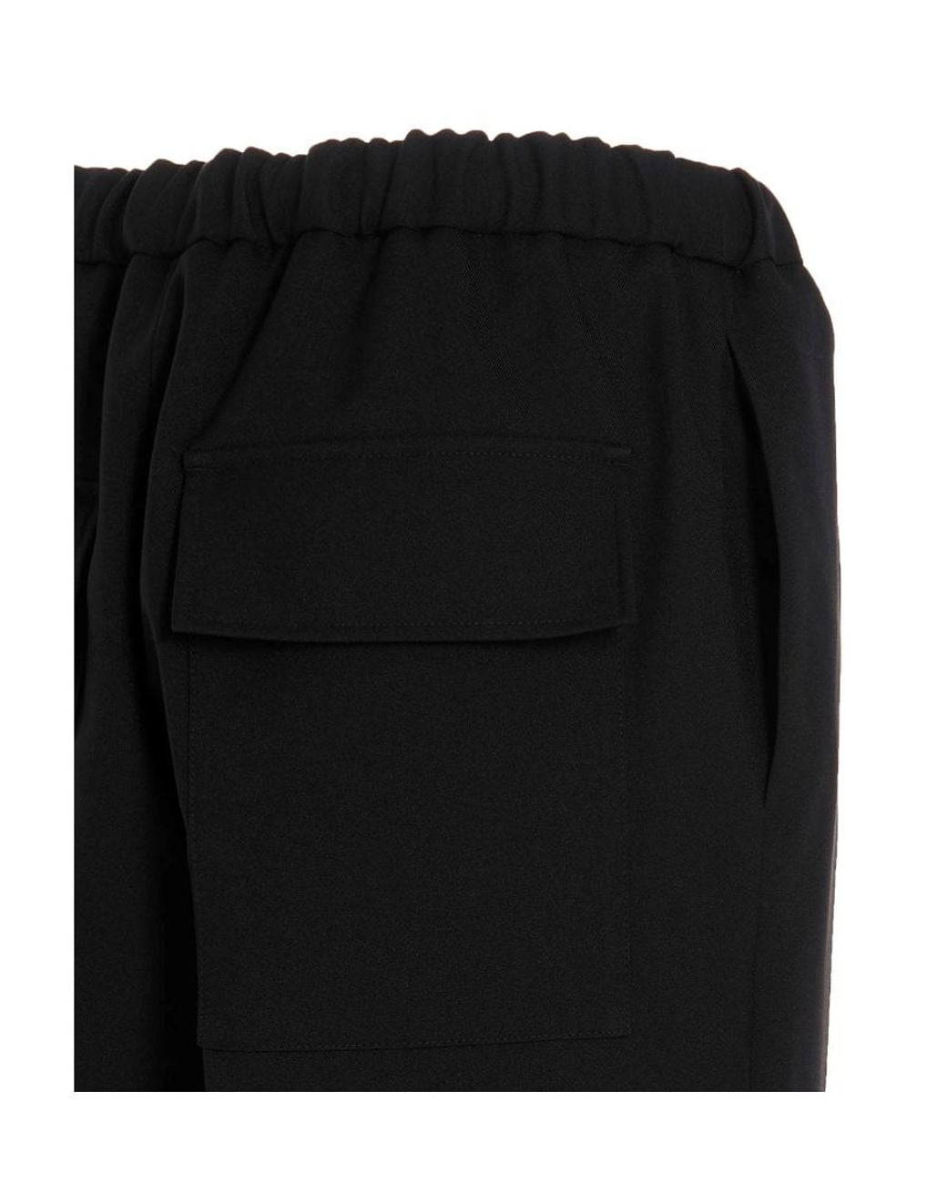 Jil Sander Black Tapered Trousers for men