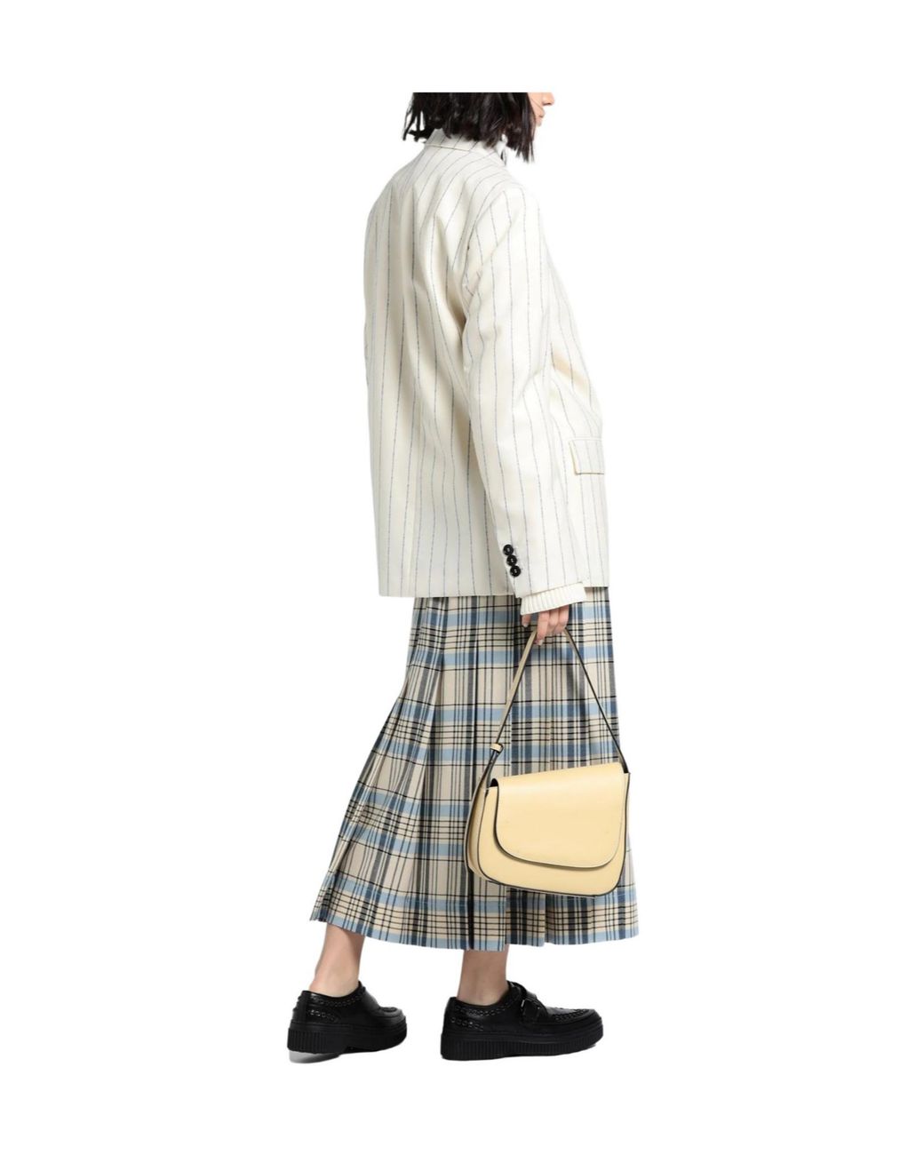 Marni White Striped Suit Jacket