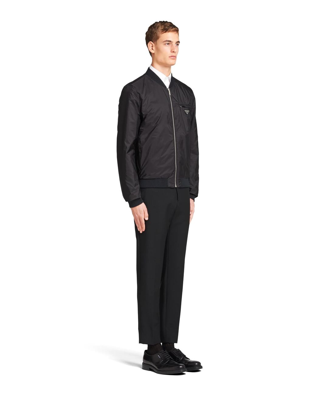 Prada Black Reversible Bomber Jacket for men