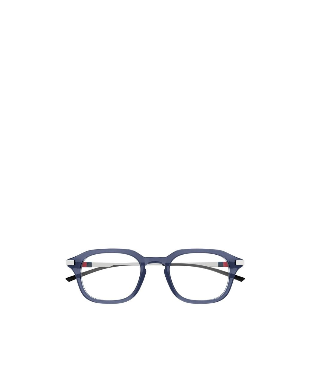 Gucci White Eyewear Square Frame Glasses for men