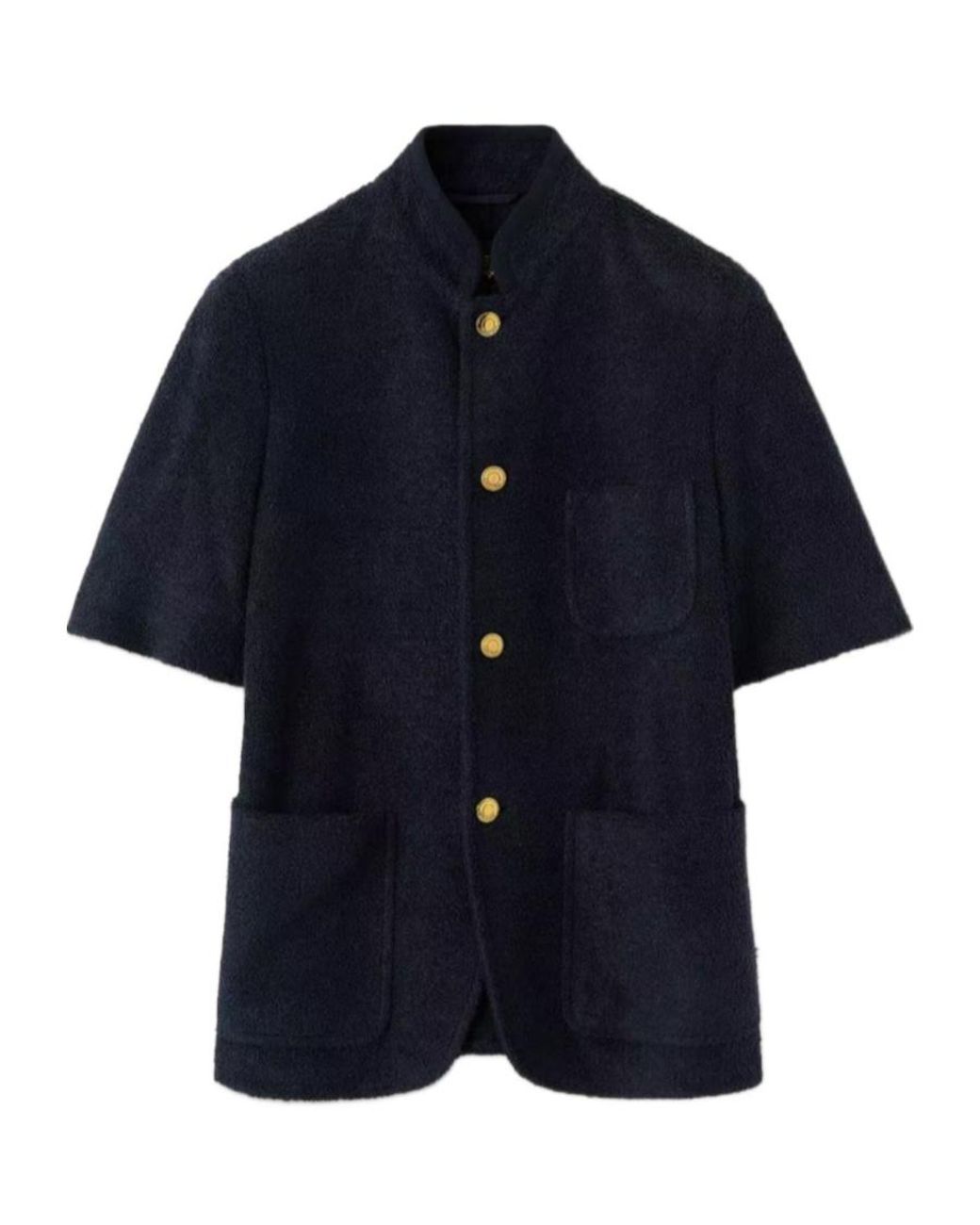 Loro Piana Blue Spagna Mini Short-Sleeve Jacket
