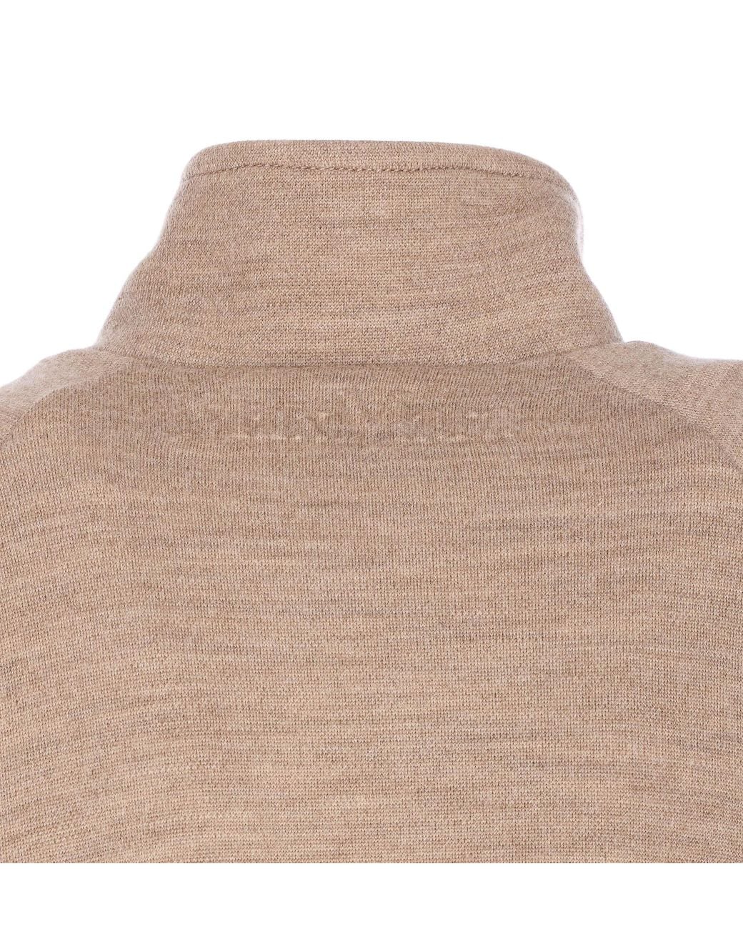 Max Mara Natural Frine High-Neck Zipped Sweatshirt