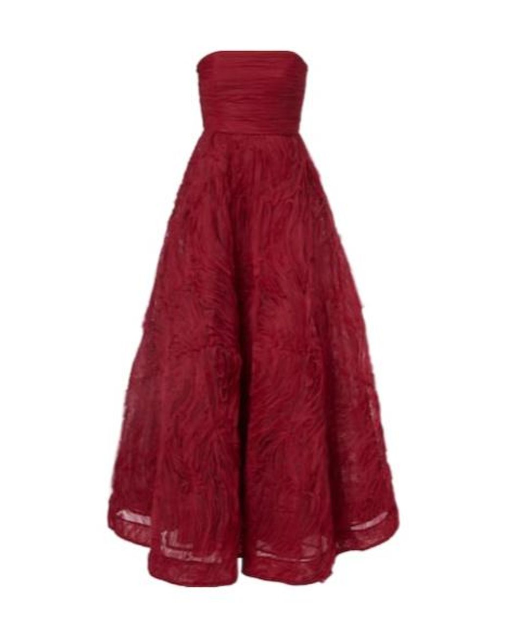 Rebecca Vallance Red Willow Mesh Bustier Gown