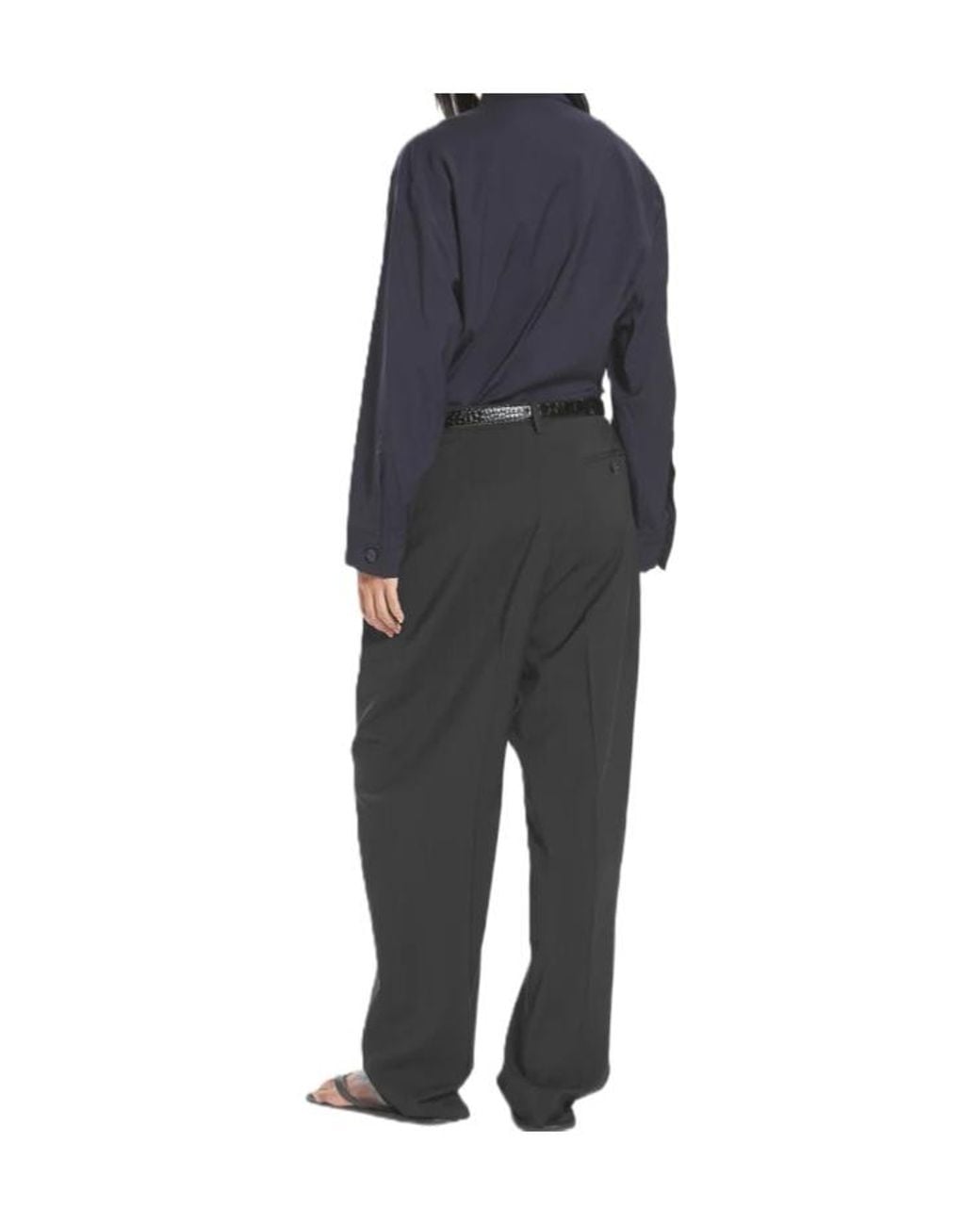 Barena Black Casual Pants With Belt Loops