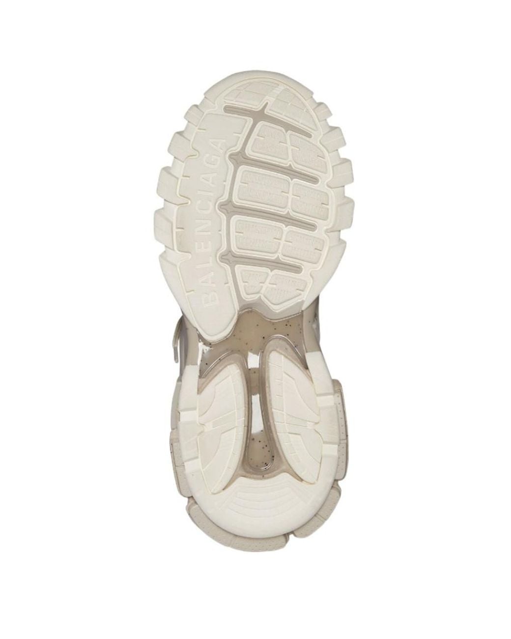 Balenciaga White Track Lace-Up Sneakers