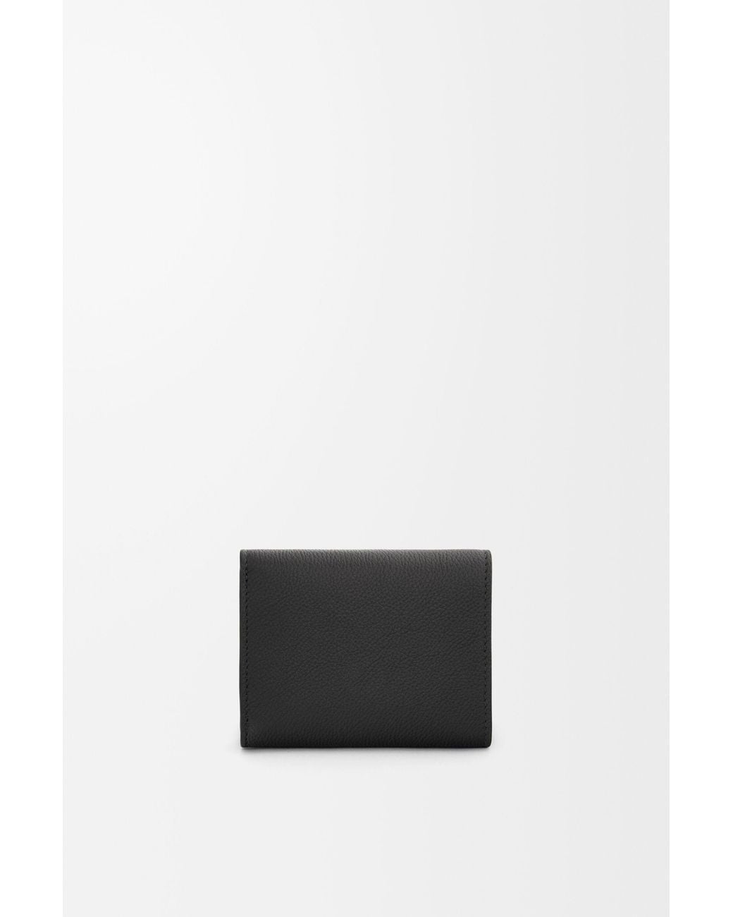 Loewe Black Pebble Trifold Wallet