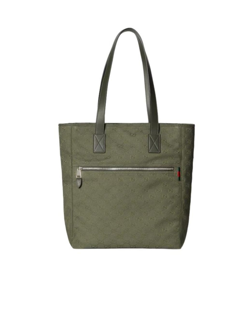 Gucci Green Gg Medium Tote Bag for men