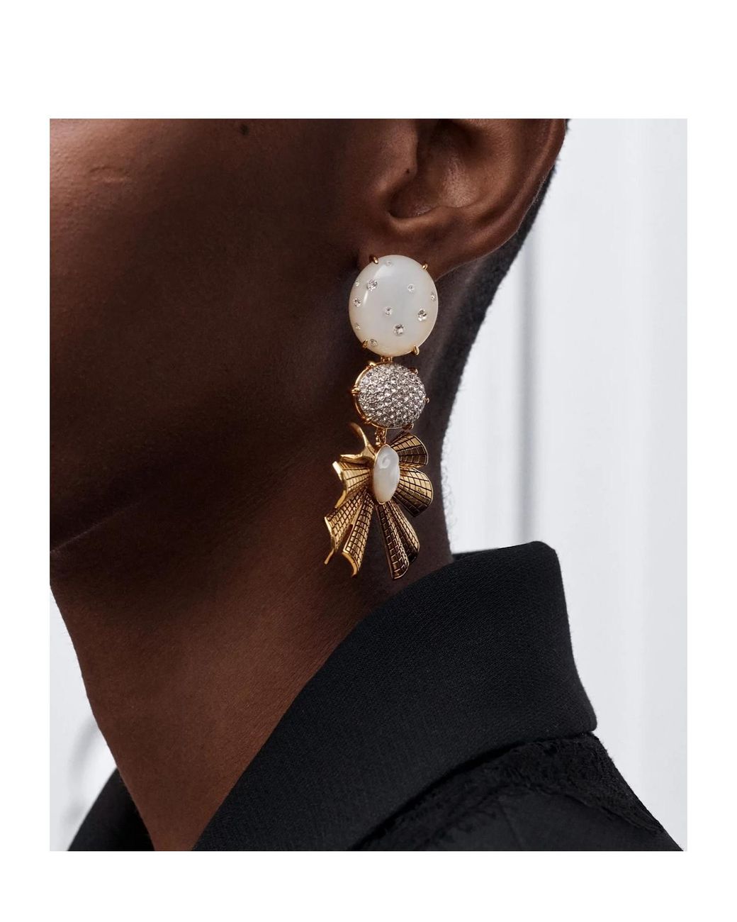 Dior Brown Deco Earrings