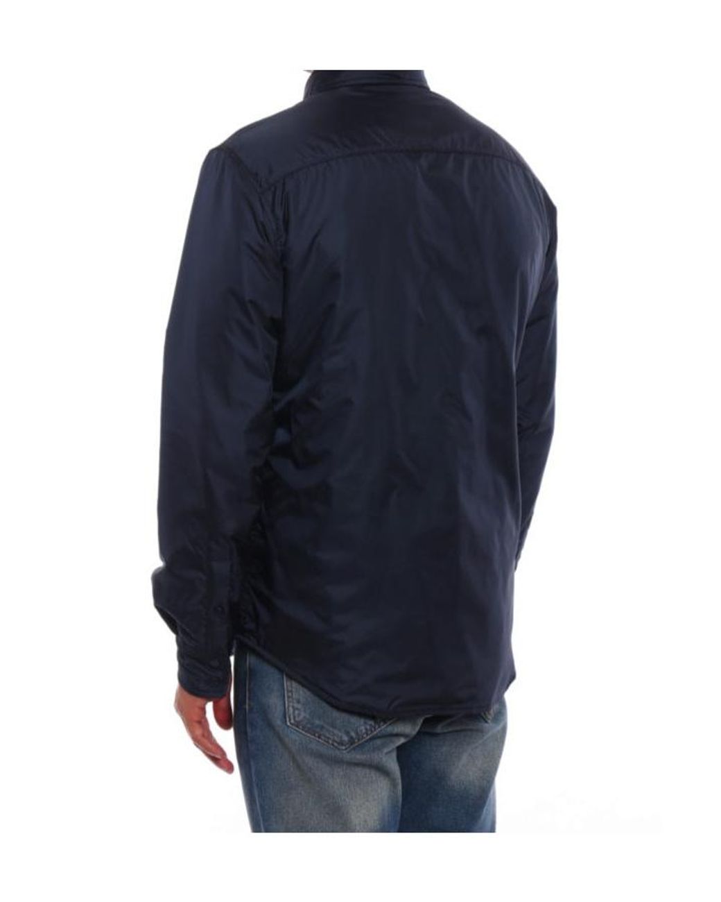 Aspesi Blue Shirt-Inspired Nylon Jacket for men