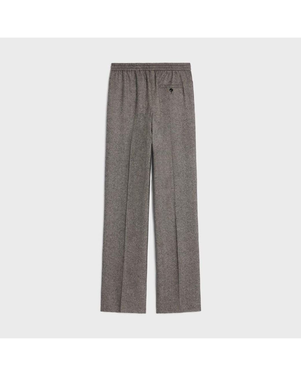 Céline Gray Drawstring Trousers