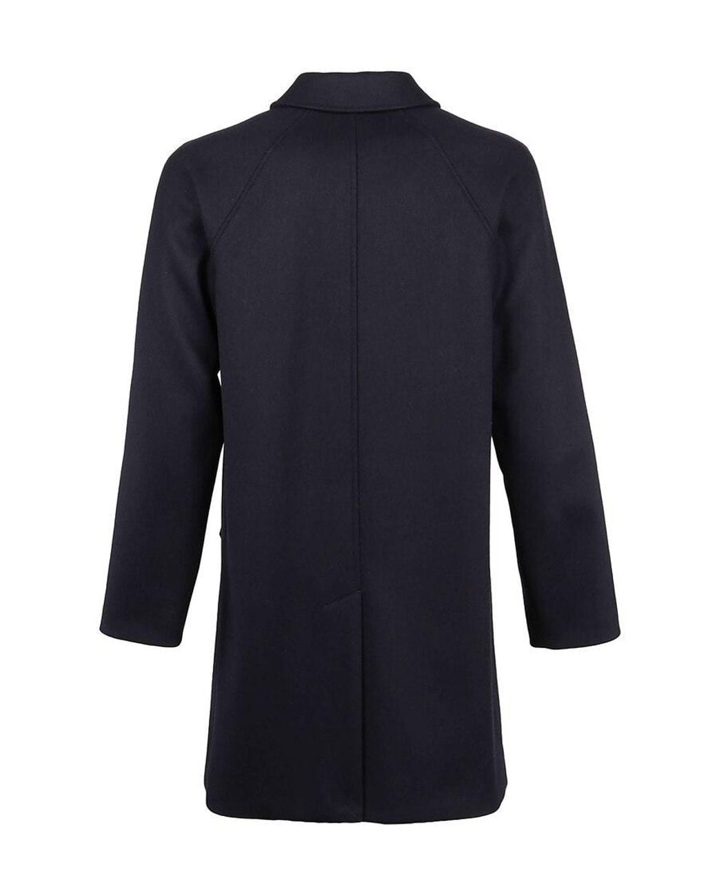 A.P.C. Blue Boxy Single-Breasted Coat for men
