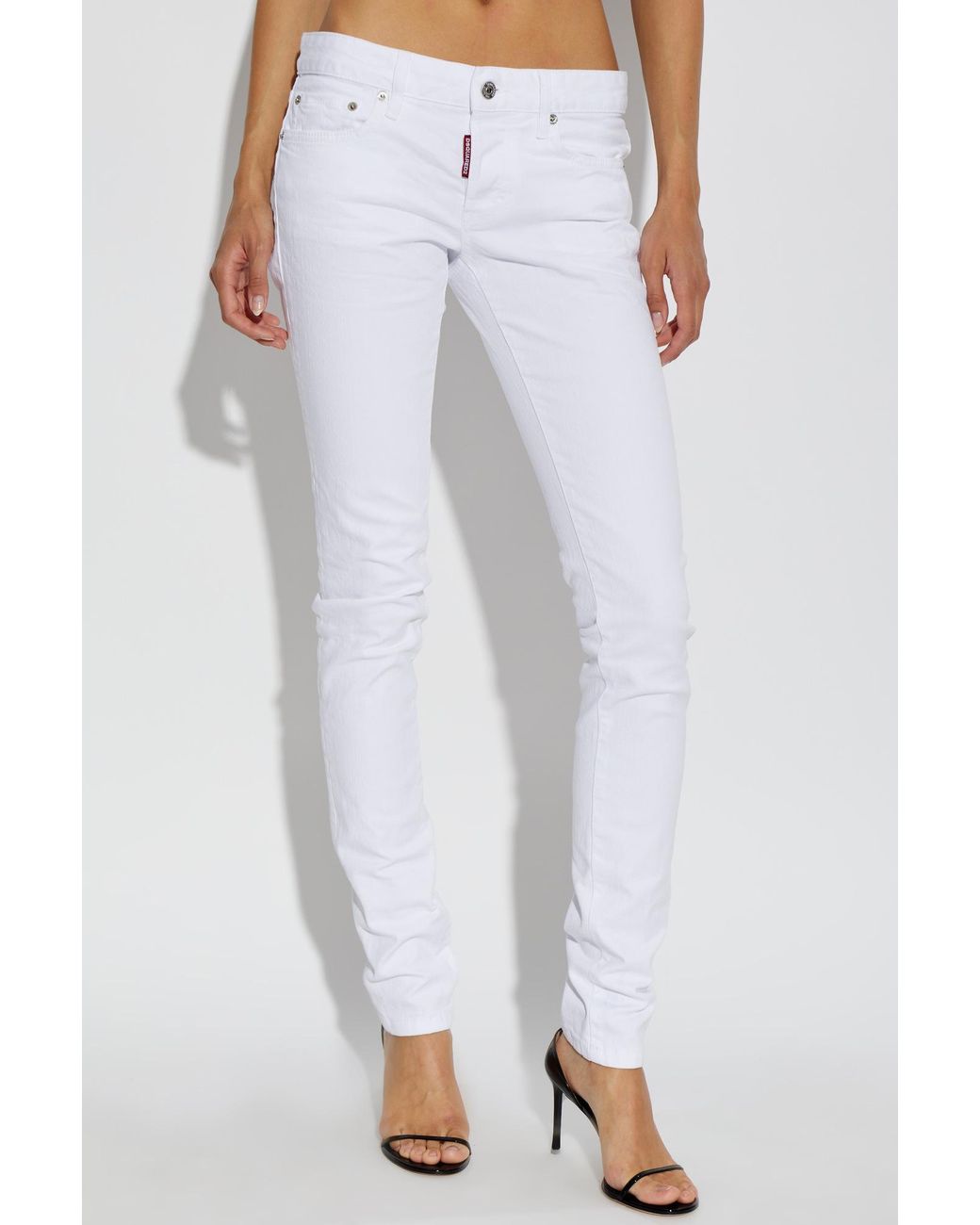 DSquared² White Super Skinny Jeans