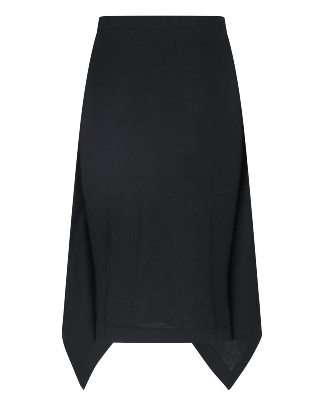 Lemaire Blue Asymmetric Wrap Skirt