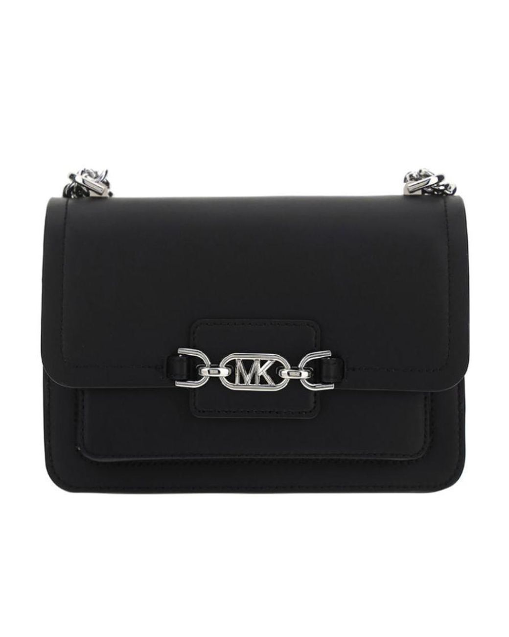 Michael Kors Black Michael Heather Large Shoulder Bag
