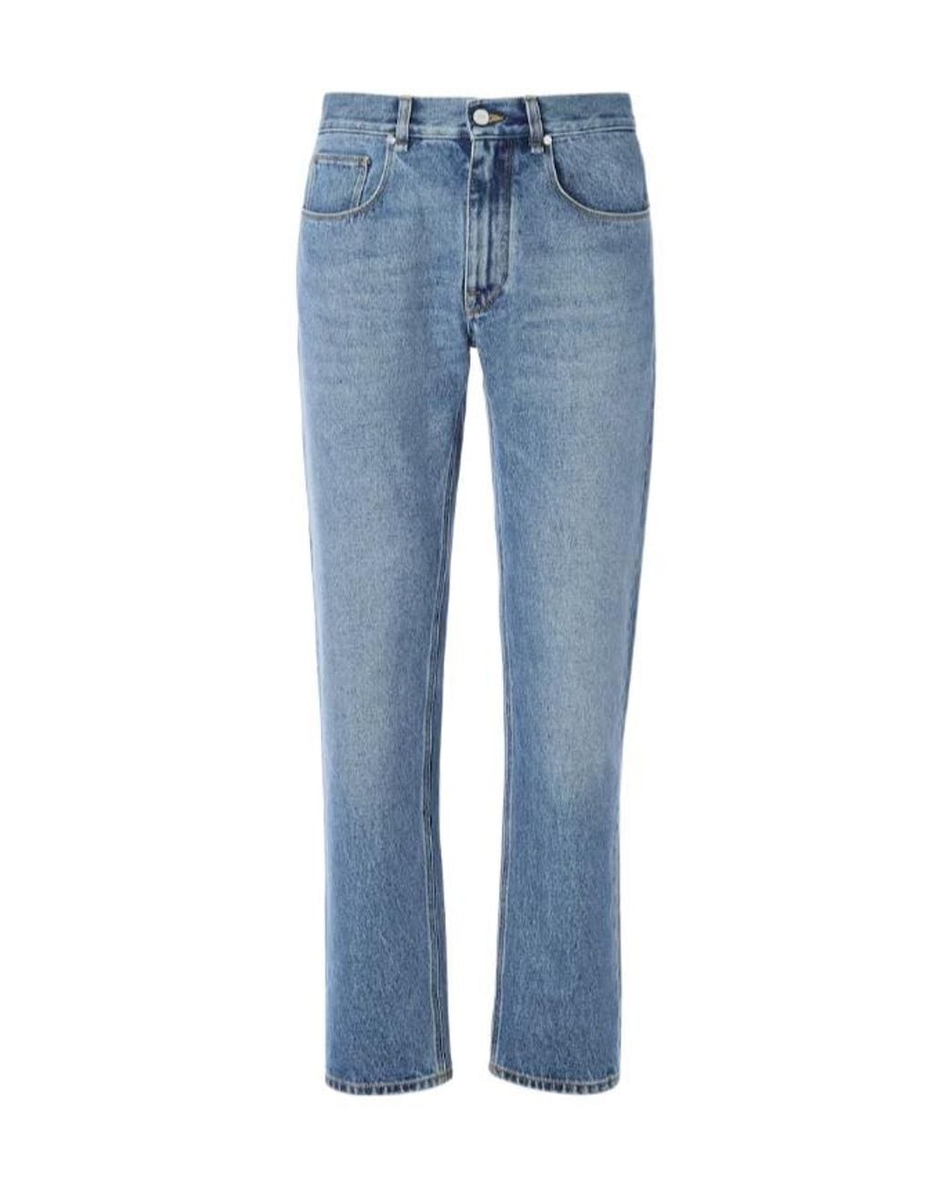 Fendi Blue Pantaloni Jeans Blu Chiaro for men