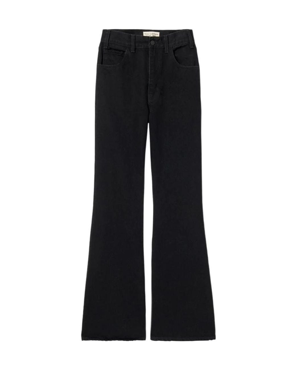 Nili Lotan Black Flared Corduroy Pants