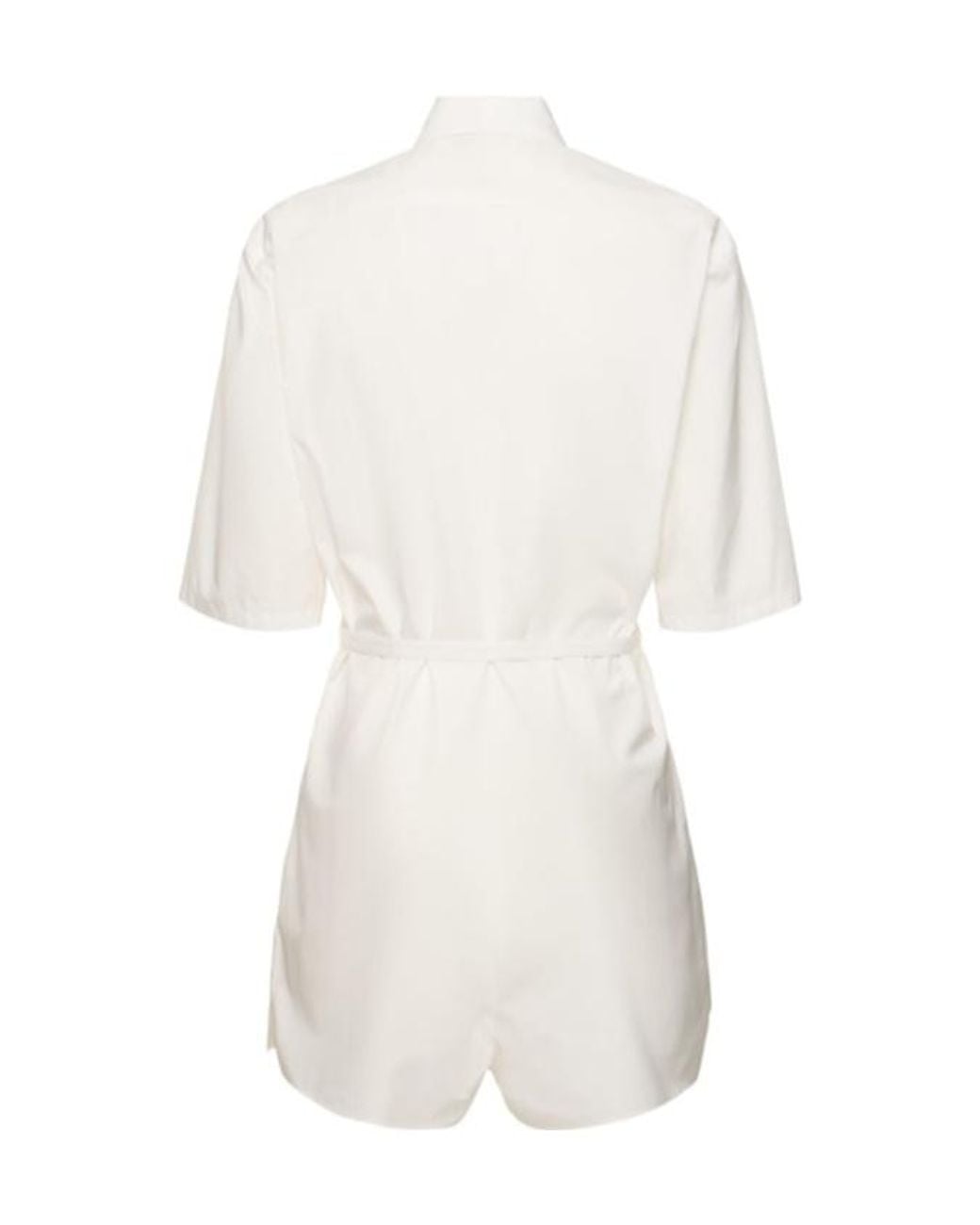 Auralee White Button-Down Bodysuit