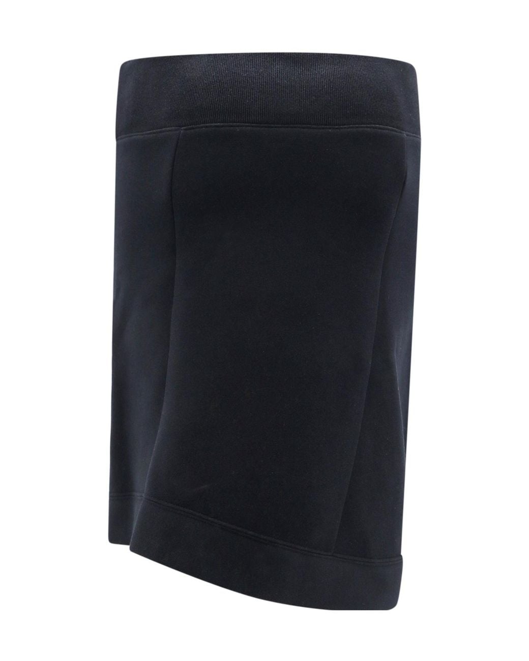 Sacai Blue High Waist Mini Asymmetric Skirt