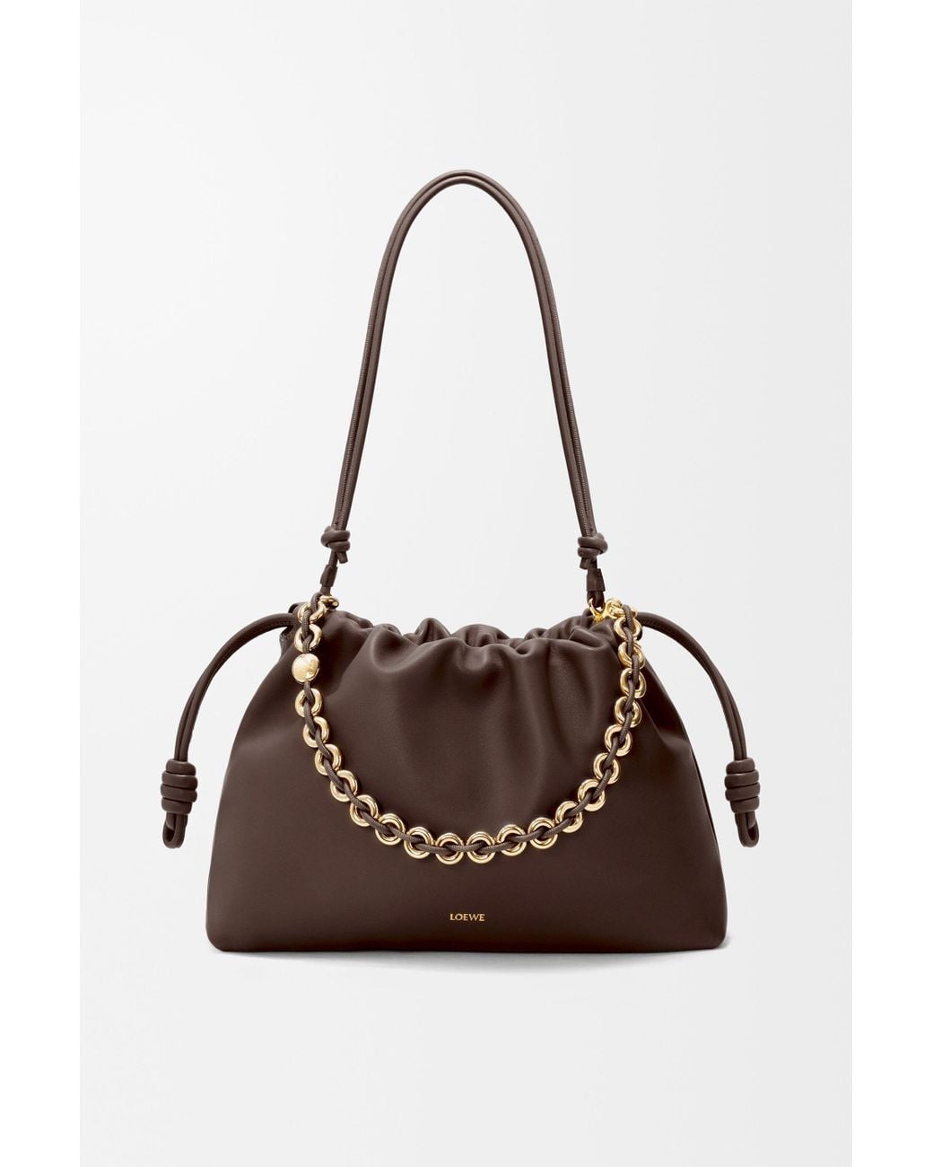 Loewe Brown Large Flamenco Soft Nappa Lamb Leather Purse