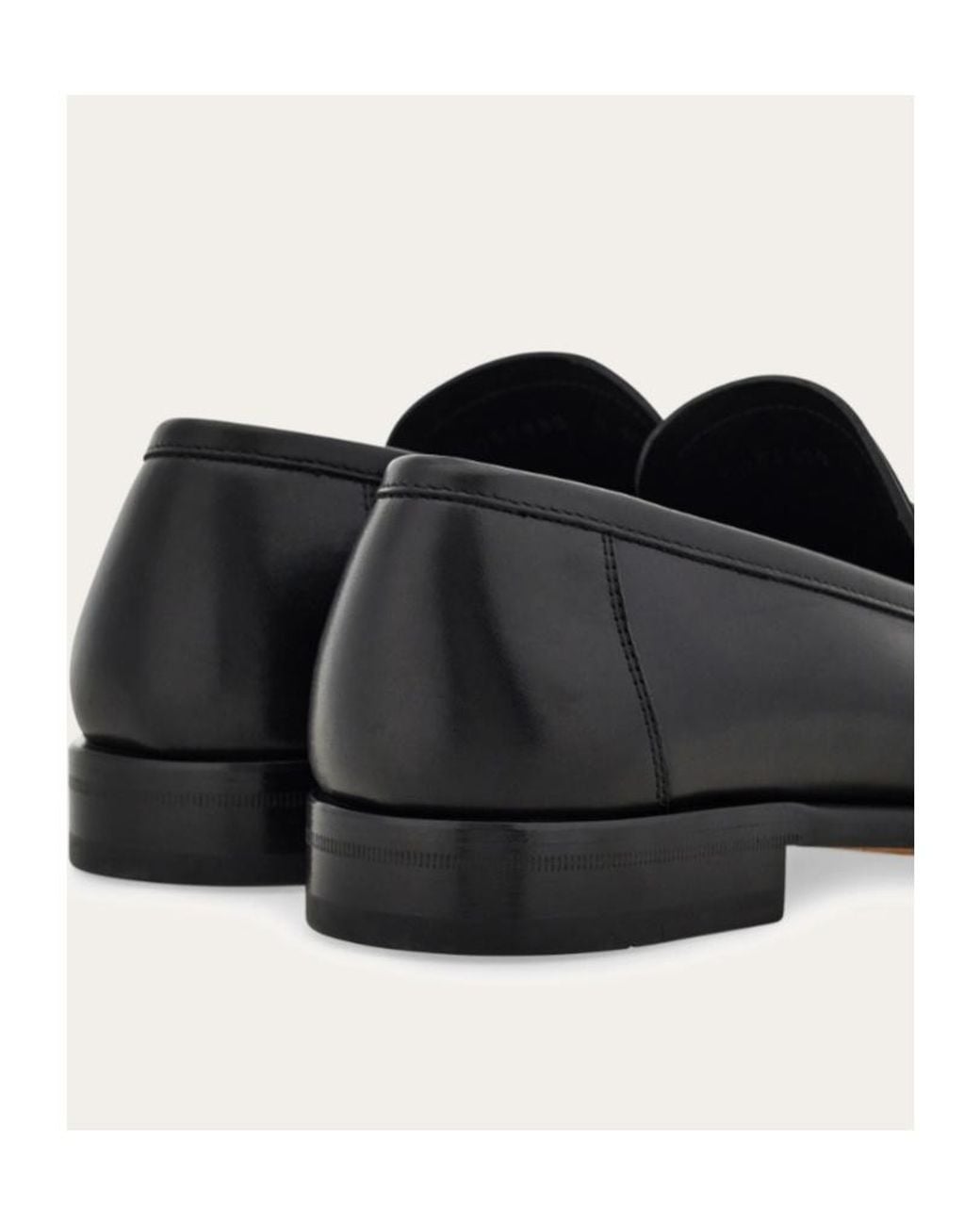 Ferragamo Black Ferragamo Gancini Buckle Slip-On Loafers for men