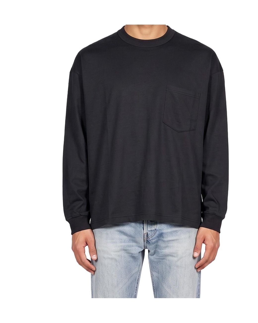 Comme des Garçons Blue Comme Des Garçons Homme Long Sleeved Crewneck T-Shirt for men