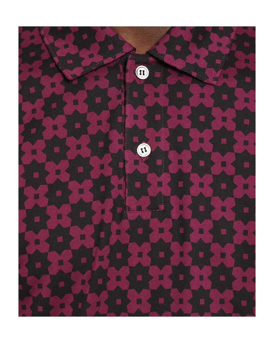 Comme des Garçons Purple Printed Polo Shirt for men
