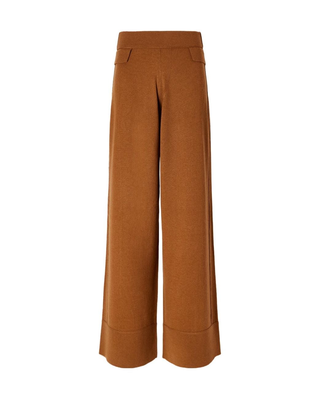 Allude Brown Minimalist Long Pants