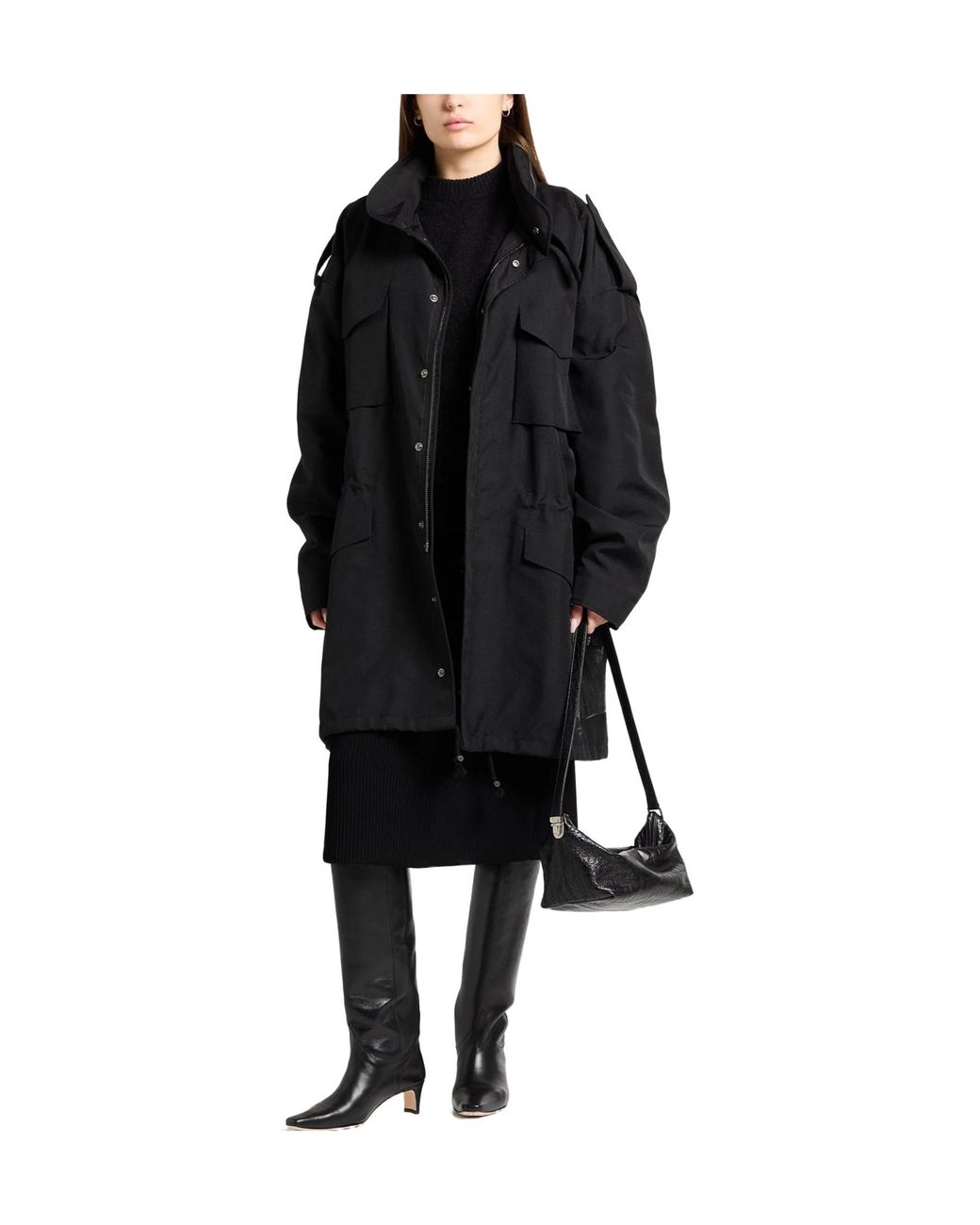 Maison Margiela Black Full-Length Jackets