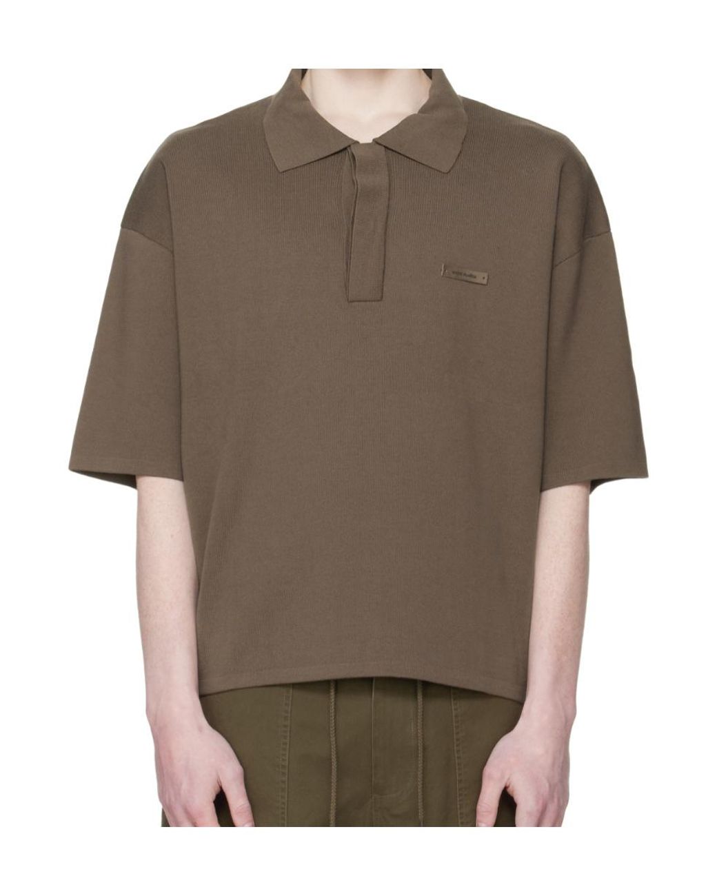 Entire studios Brown Ss Club Oversized Polo Shirt for men