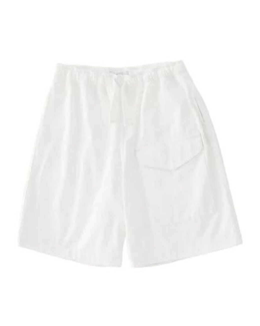 Studio Nicholson White Drawstring Shorts for men