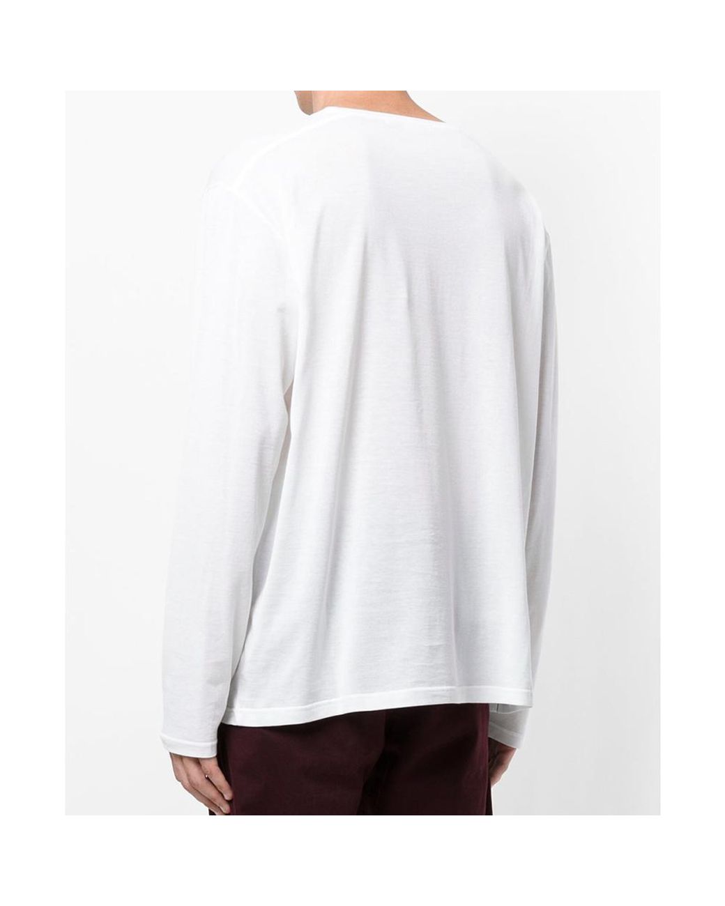 Stella McCartney White T-Shirt With Round Neck And Long Sleeves for men