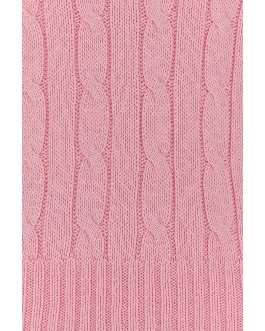 Polo Ralph Lauren Pink V-Neck Long Sleeved Jumper