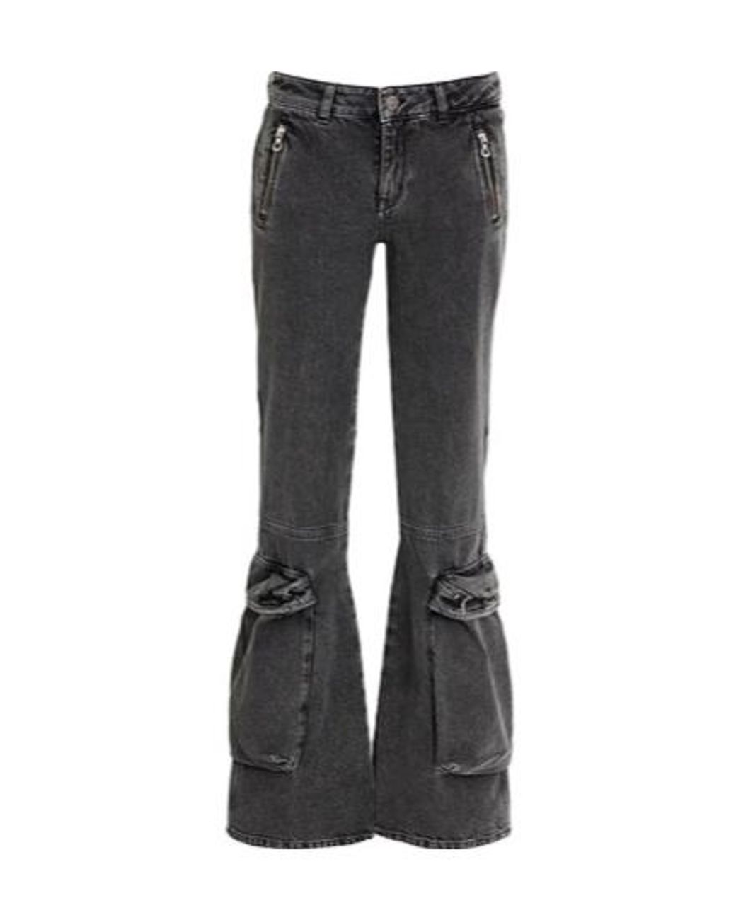 DIESEL Black Loose Multi-Pocket Jeans
