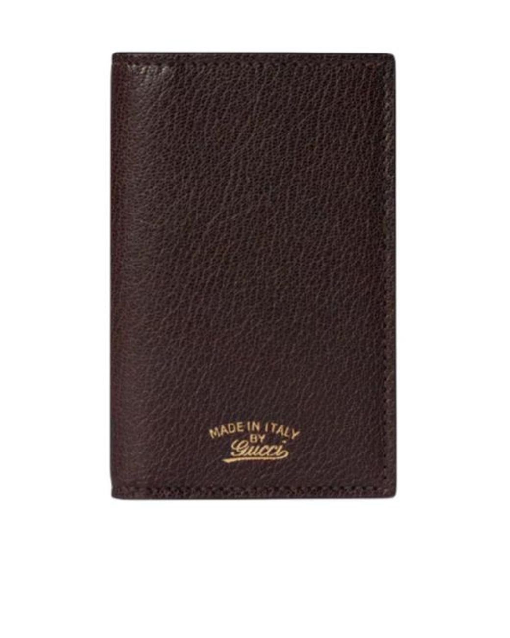 Gucci Brown Lira Card Case for men