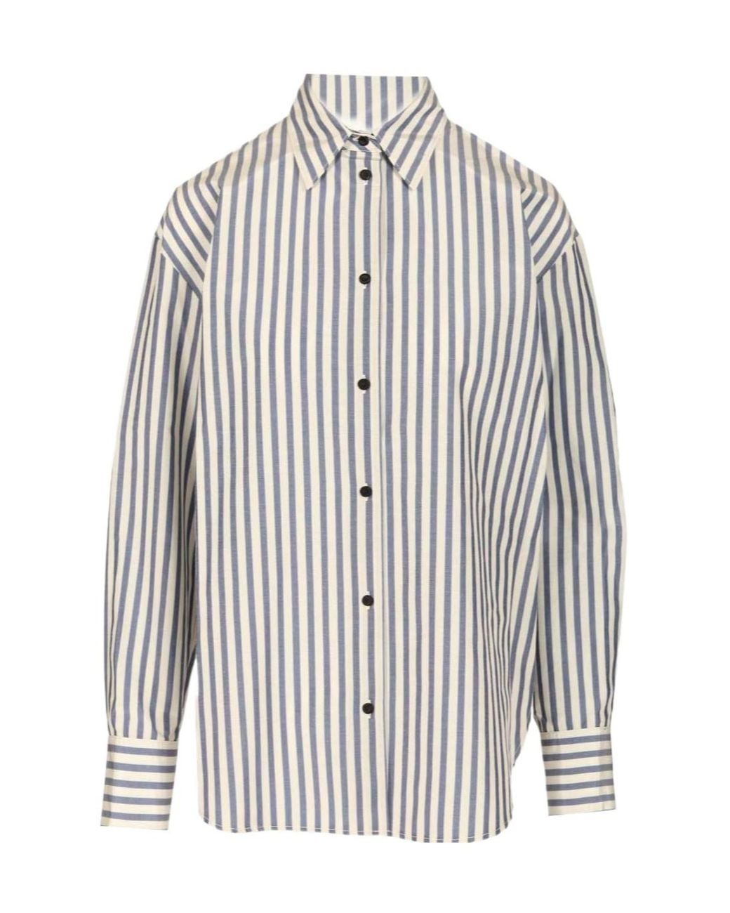 Forte_forte White Striped Shirt