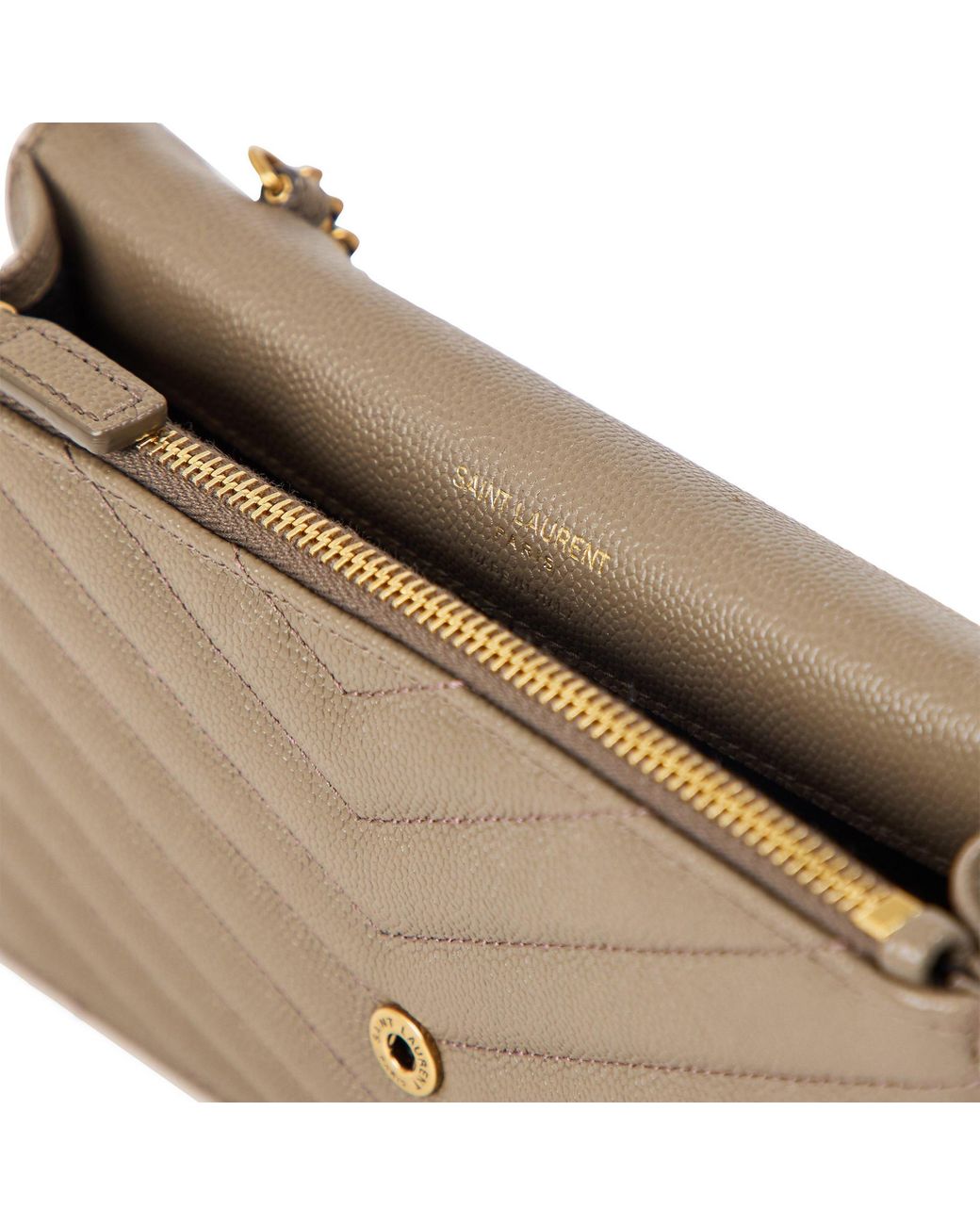 Saint Laurent Multicolor Solid Color Wallet On Chain