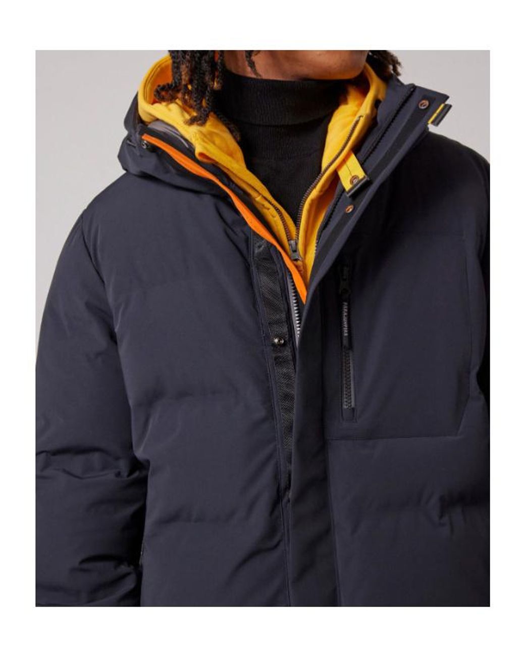 Parajumpers Black Quilted Down Jacket for men