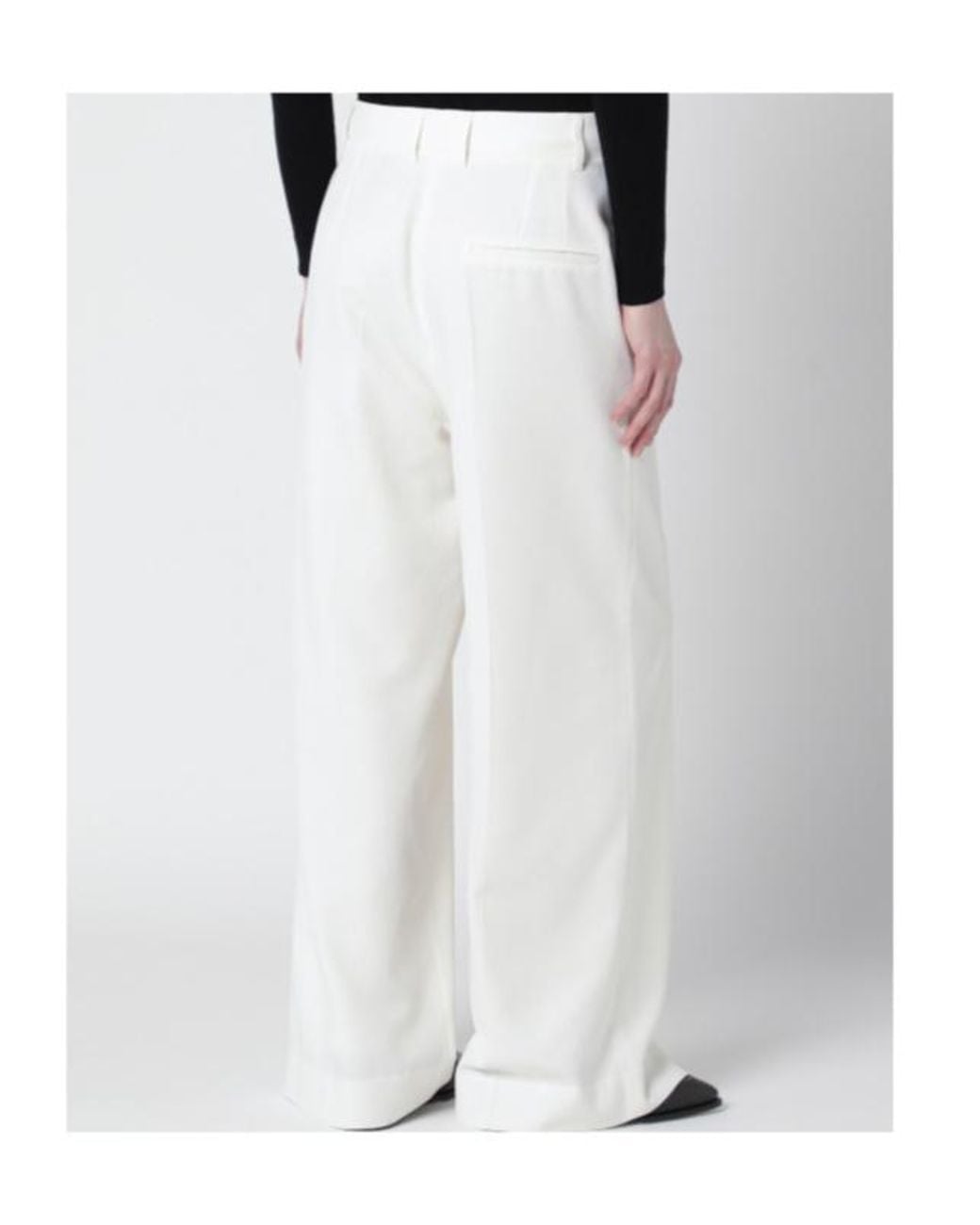 Frankie Shop Black Casual Pants With Belt Loops