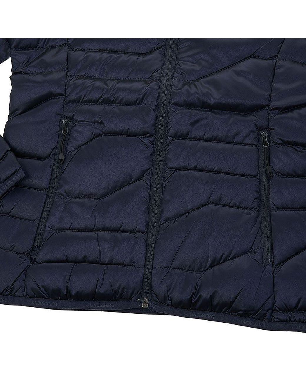 J.Lindeberg Blue Quilted Zippered Cotton Jacket