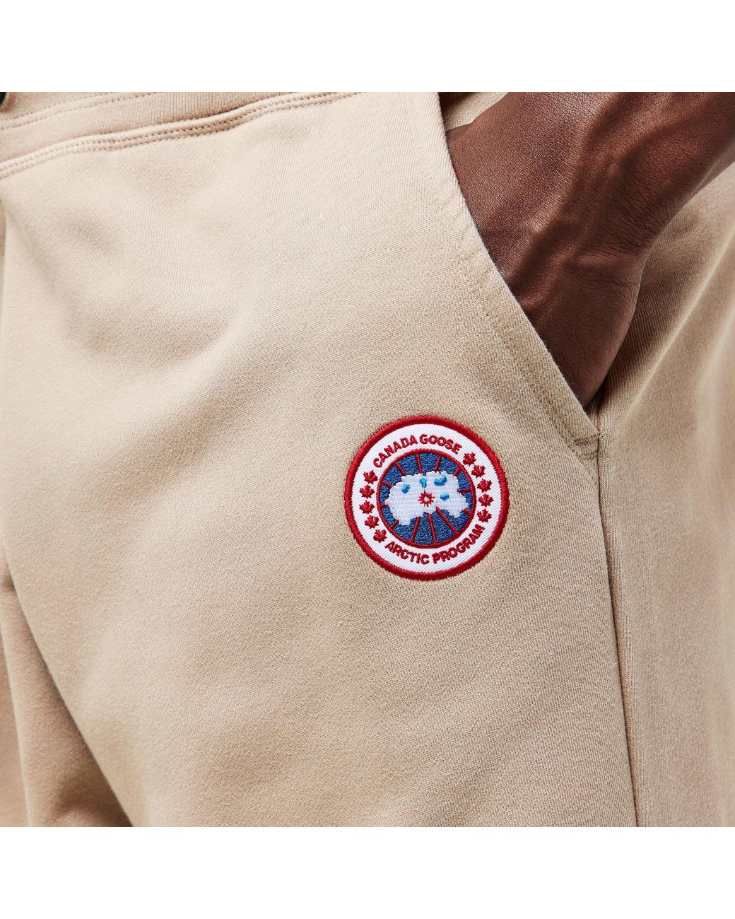 Canada Goose Natural Plain Cotton Jogging Bottoms for men
