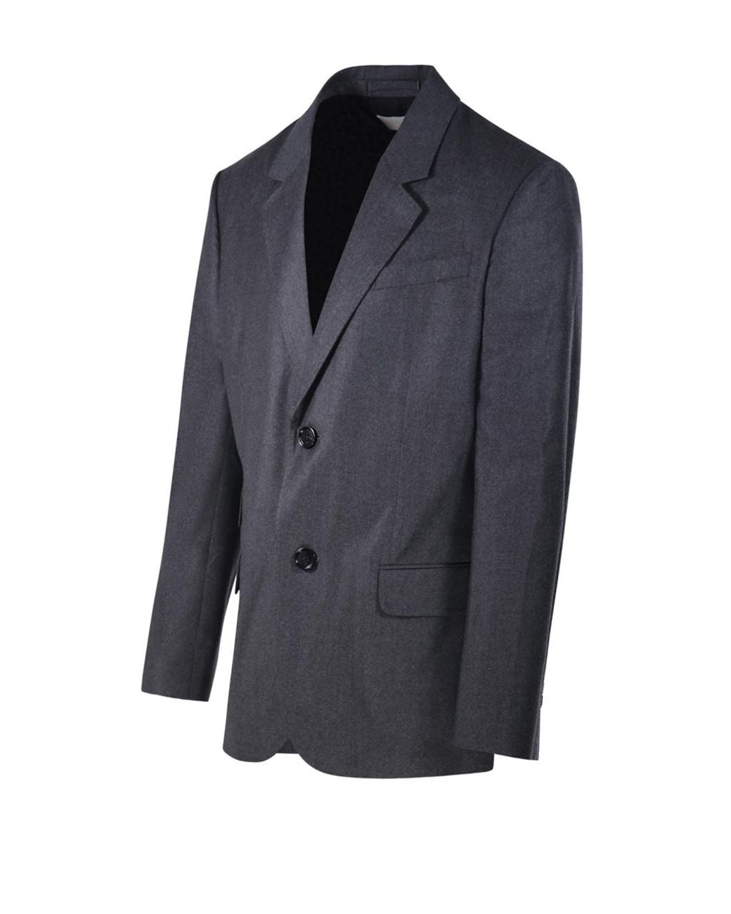 AMI Blue Single-Breasted Blazer for men