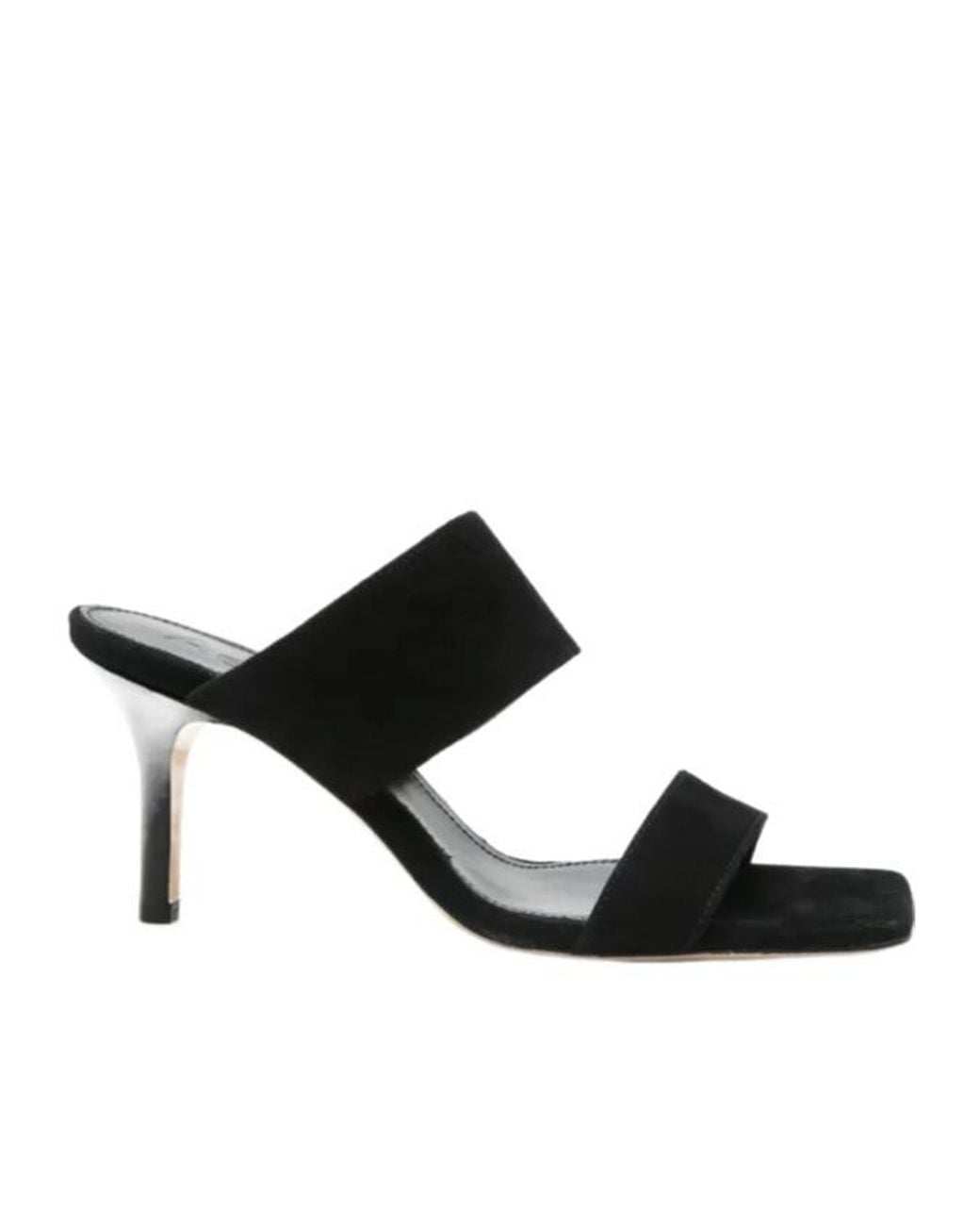 Aeyde Black 70Mm Suede Mules