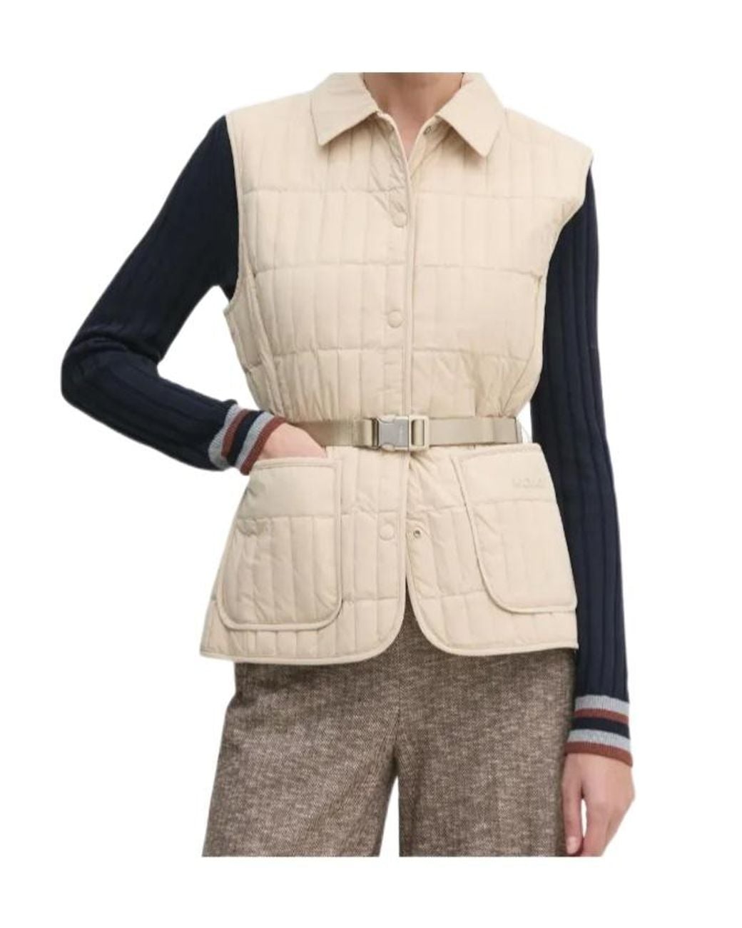 Mackage Natural Helia Quilted Belted Gilet